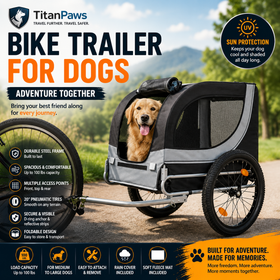 Large Folding Bike Trailer for Dogs
