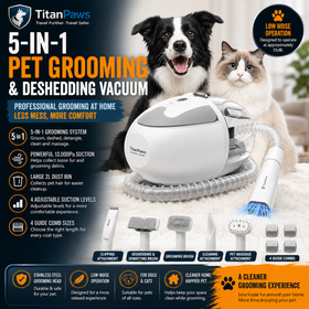 5-in-1 Pet Grooming & Deshedding Vacuum