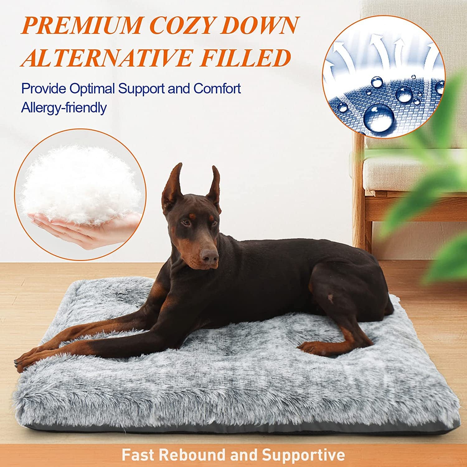 TitanPaws Orthopedic Plush Recovery Mat for Large Dogs
