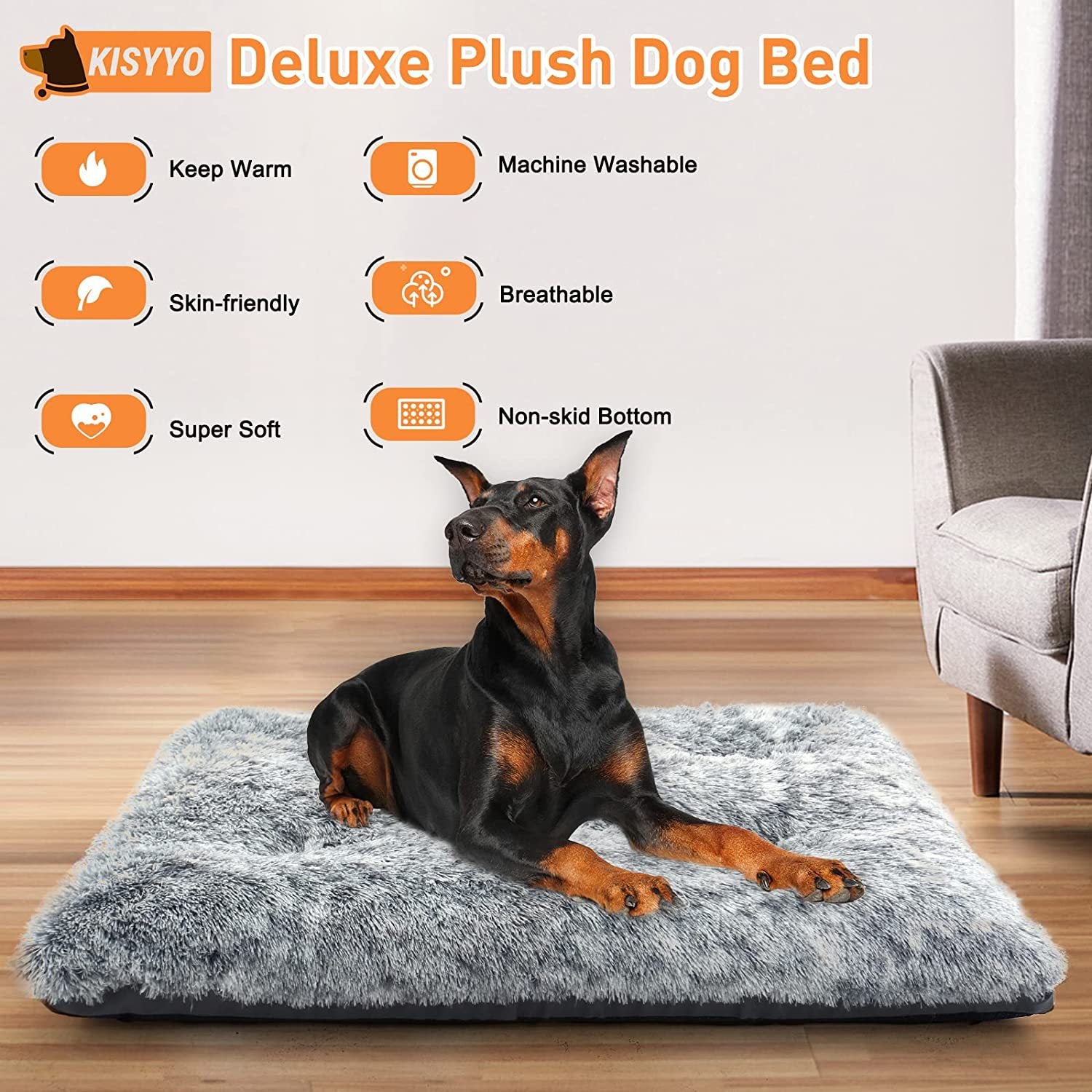 TitanPaws Orthopedic Plush Recovery Mat for Large Dogs