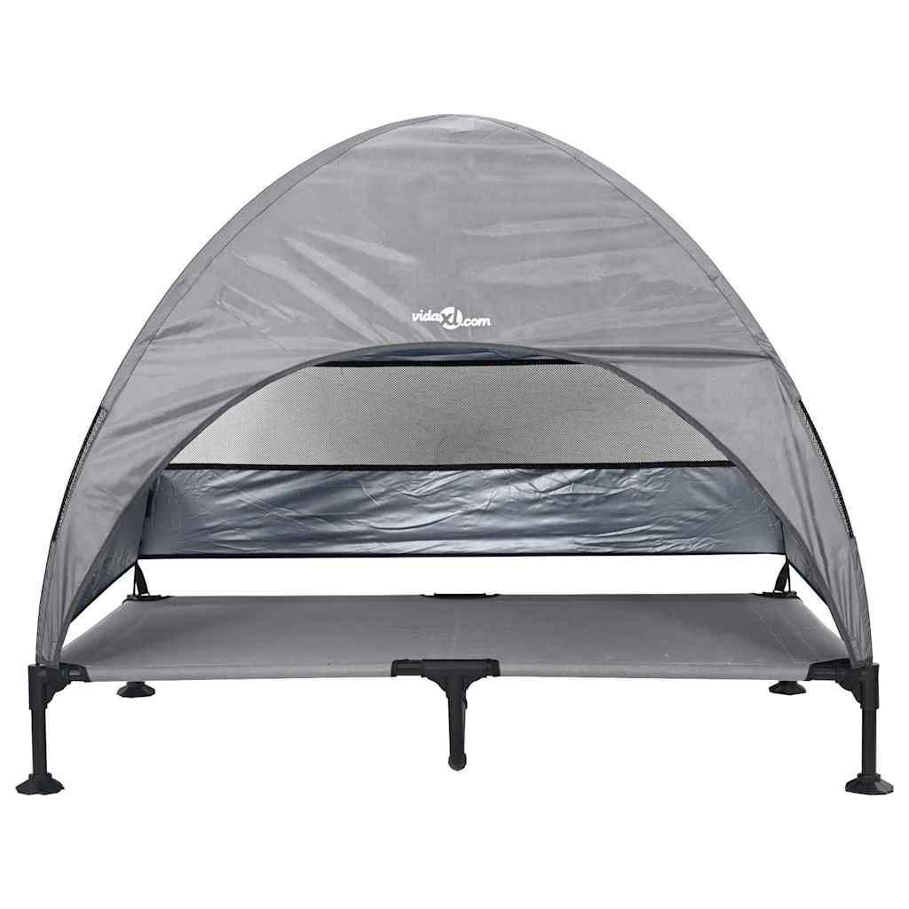 TitanPaws Elevated Outdoor Dog Bed with Protective Canopy