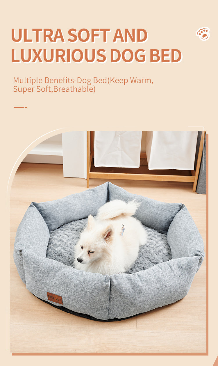 TitanPaws Calming Plush Recovery Bed for Dogs