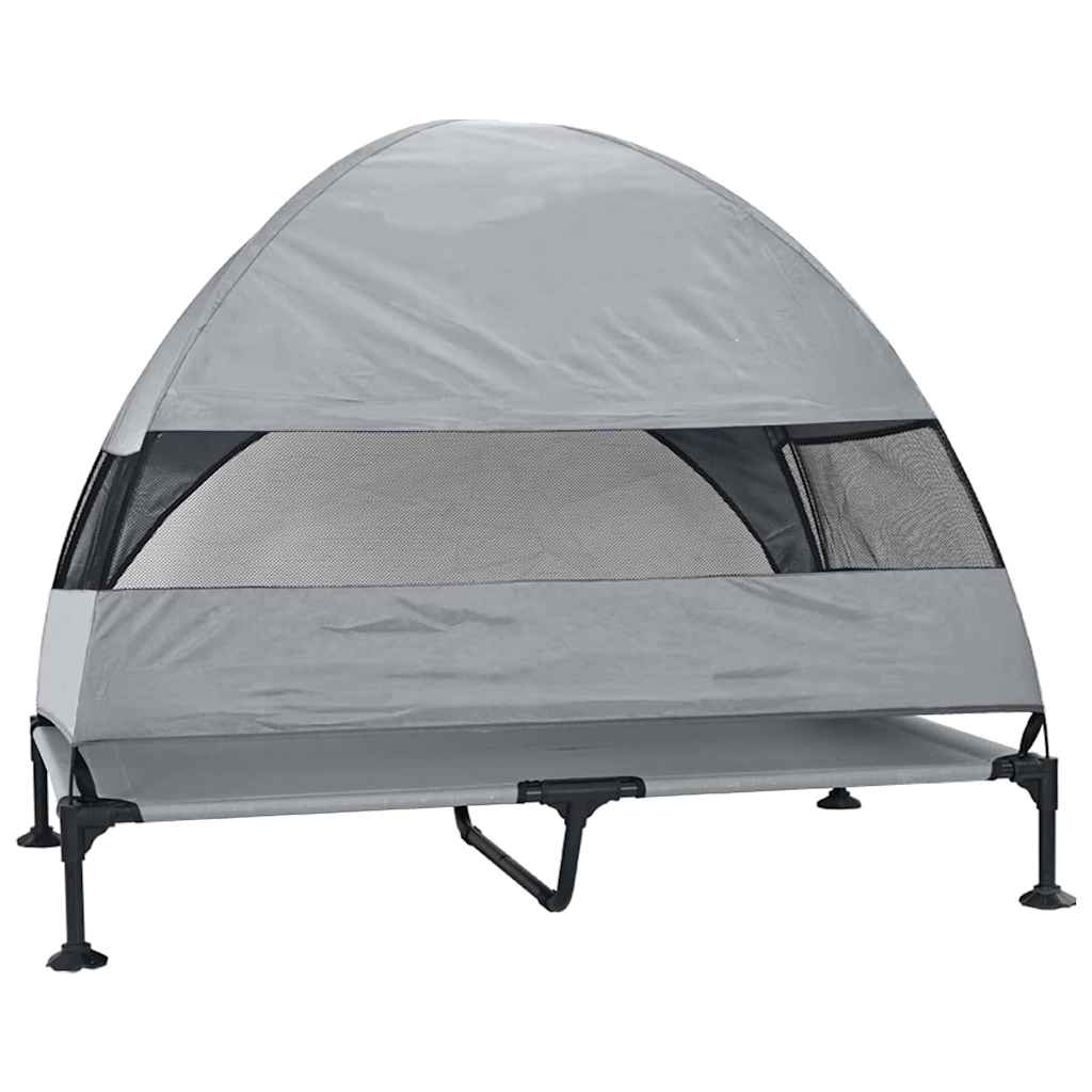 TitanPaws Elevated Outdoor Dog Bed with Protective Canopy