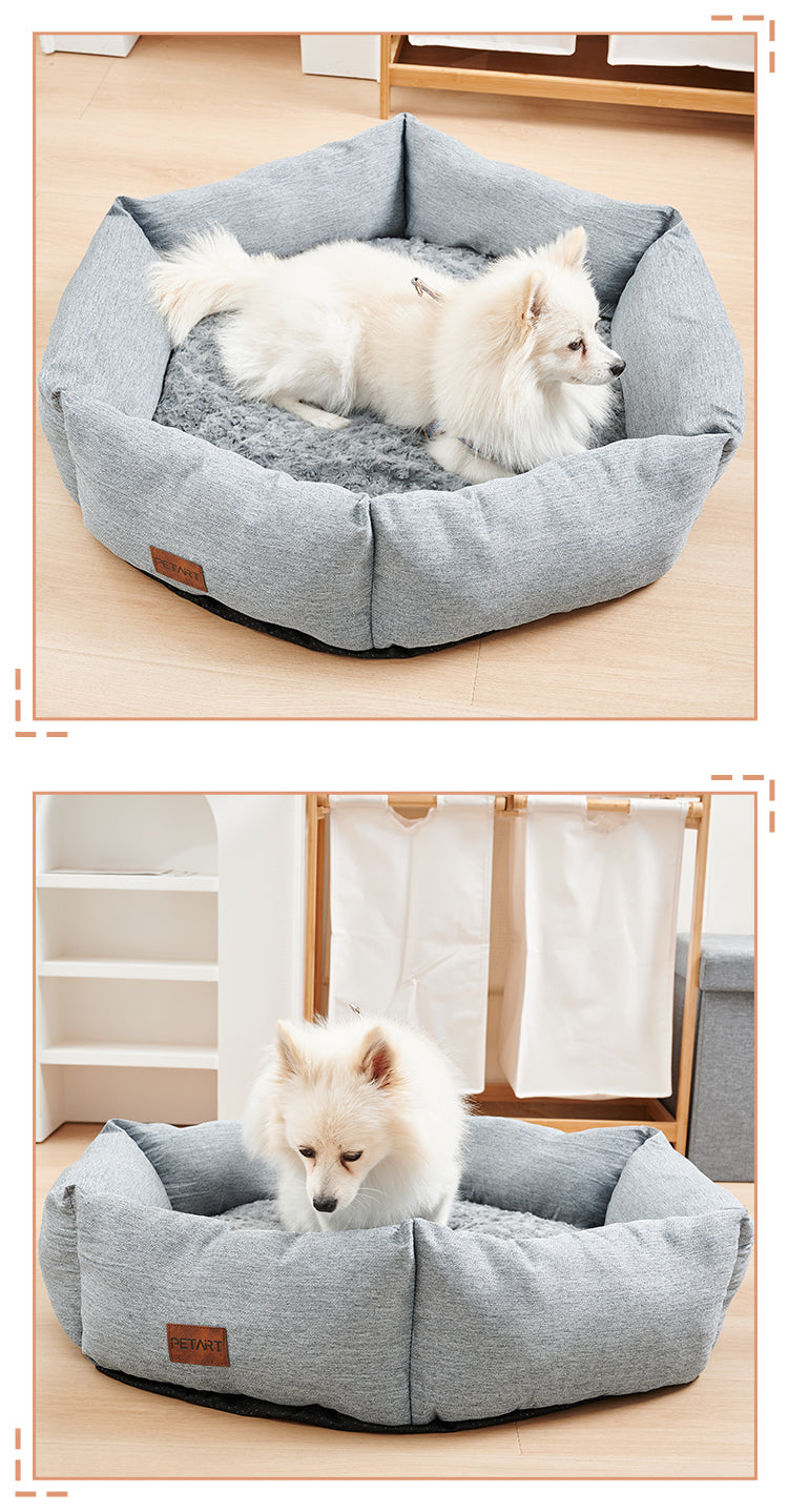 TitanPaws Calming Plush Recovery Bed for Dogs